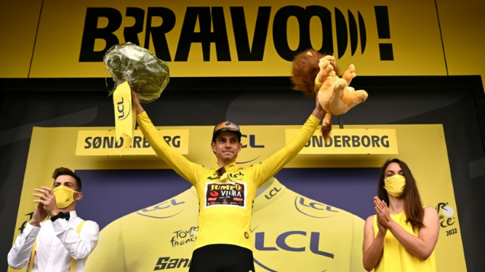 Tour de France: van Aert, le maillot jaune encore deuxi&egrave;me
