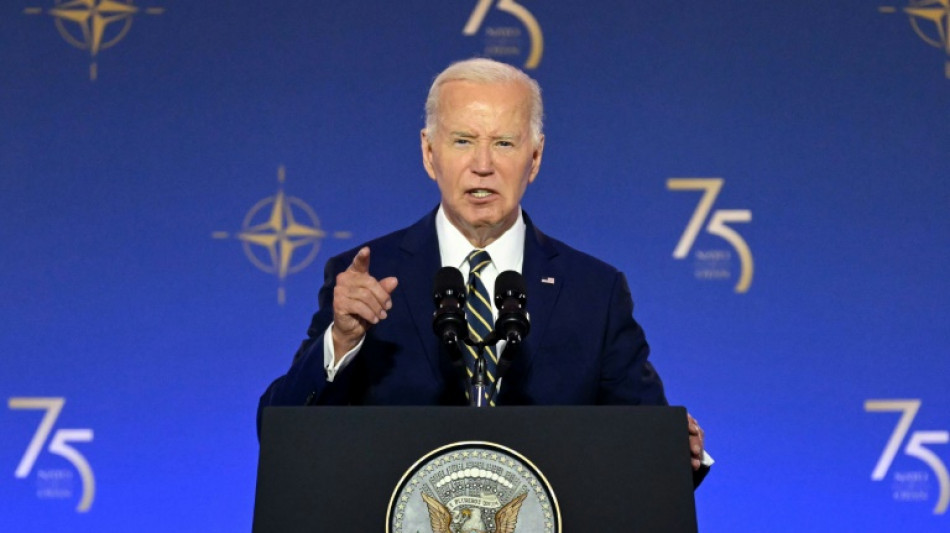 Debatte um Bidens Kandidatur: US-Pr&auml;sident h&auml;lt energische Rede bei Nato-Gipfel