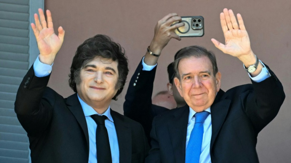 Venezolanischer Oppositionspolitiker Gonz&aacute;lez Urrutia trifft Milei in Argentinien