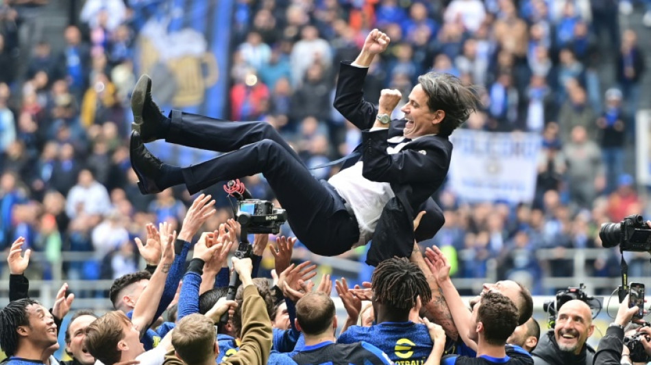 Italie: l'Inter pl&eacute;biscit&eacute;, Inzaghi meilleur entra&icirc;neur, Martinez meilleur joueur