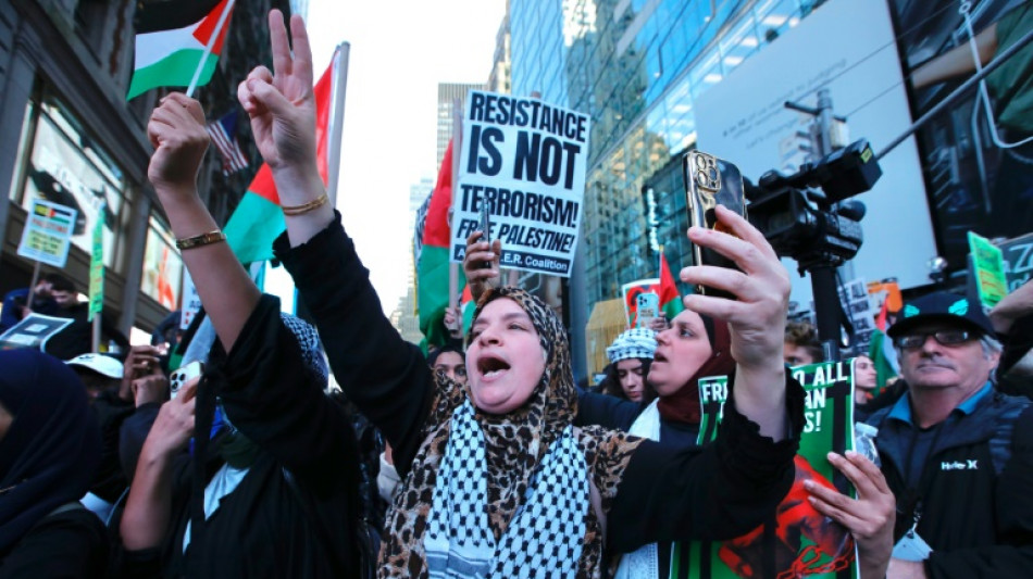 "Lib&eacute;rez la Palestine": &agrave; New York, des milliers de manifestants dans la rue