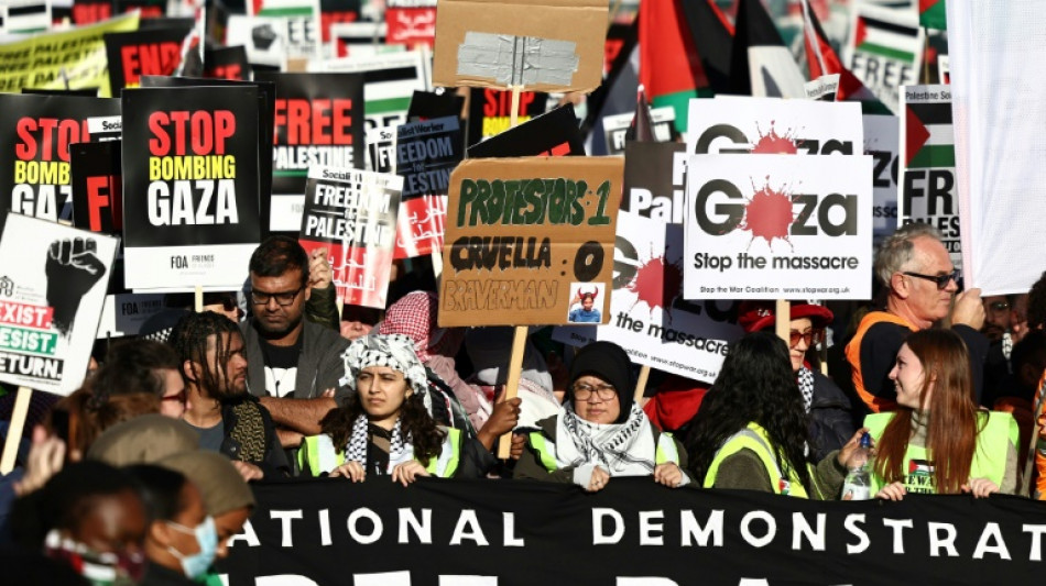 Polizei: 300.000 Menschen bei pro-pal&auml;stinensischer Demonstration in London
