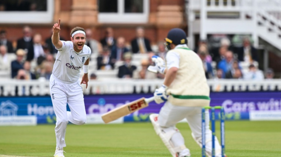 Broad strikes as Ireland slump at Lord's 