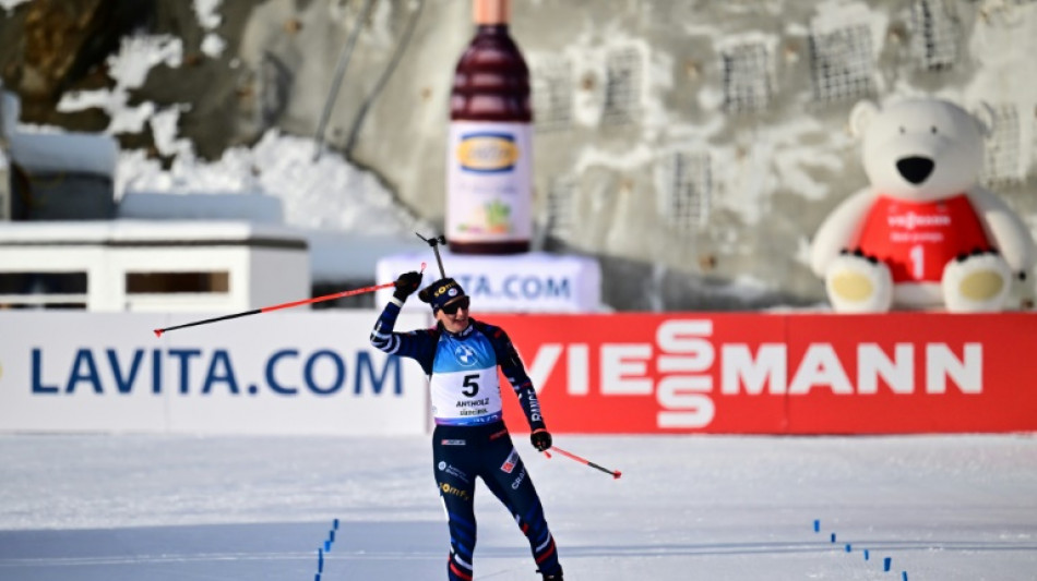 Biathlon: Simon remporte la mass-start d'Anterselva, derni&egrave;re course avant les Mondiaux