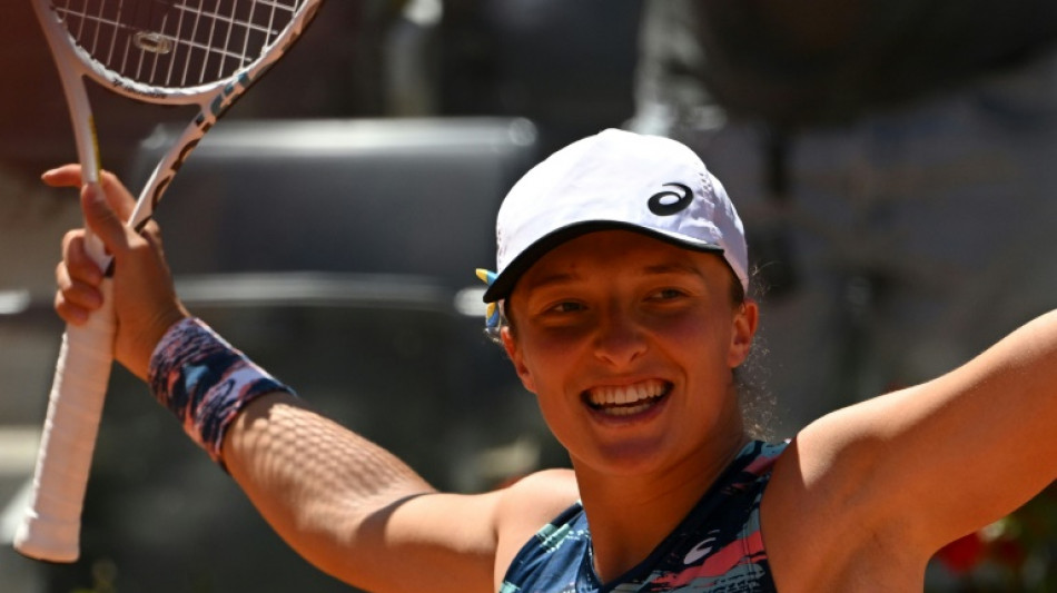 Rome: Swiatek en finale pour gagner un 5e tournoi cons&eacute;cutif 