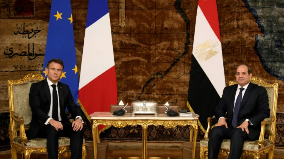Apr&egrave;s sa visite en Isra&euml;l, Macron rencontre Sissi au Caire