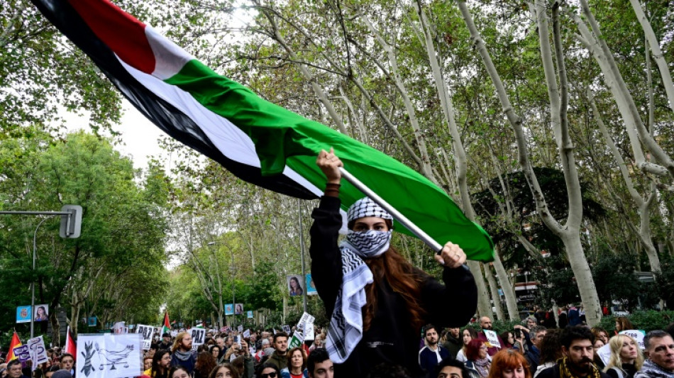 Espagne: 35.000 personnes manifestent &agrave; Madrid pour un cessez-le-feu &agrave; Gaza