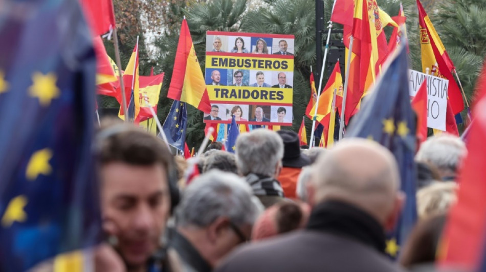 Nueva manifestaci&oacute;n en Madrid contra el proyecto de amnistiar a los independentistas de Puigdemont