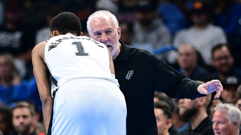 NBA: l'exp&eacute;riment&eacute; Popovich veut polir patiemment le diamant Wembanyama