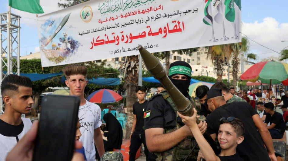 A Gaza, le Hamas expose missiles et armes pour la premi&egrave;re fois