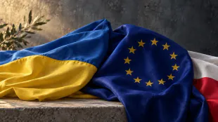 Ukraina apeluje o sankcje po rosyjskich uderzeniach w pobliżu granicy z Polską