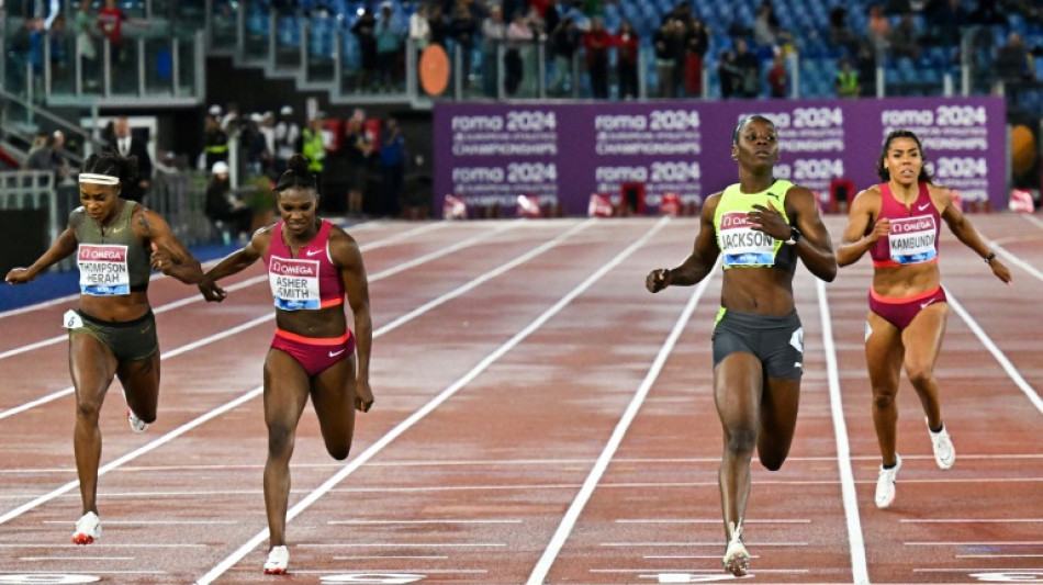 Athl&eacute;tisme: Thompson-Herah battue par Jackson &agrave; Rome