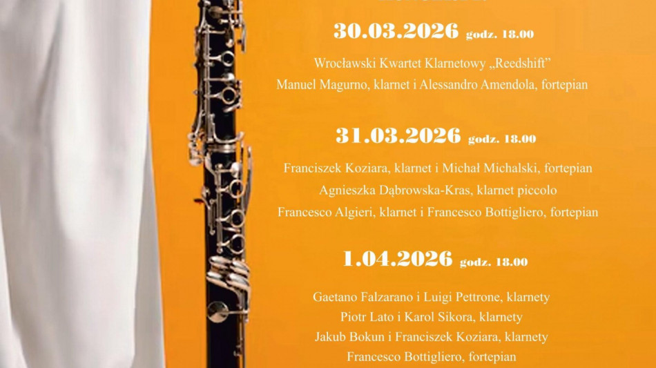 Artisti italiani al Festival del Clarinetto a Wroclaw