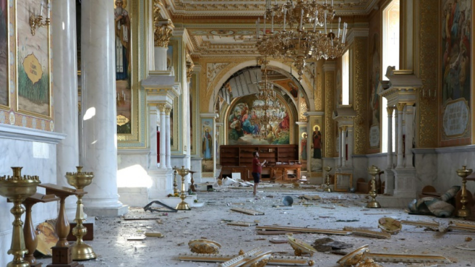 Russia strikes Odesa cathedral, as Putin claims counteroffensive 'failed'