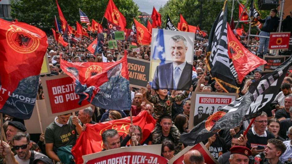 Thousands rally in Kosovo ahead of ex-leader's war crimes verdict