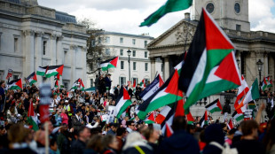 Tausende pro-pal&auml;stinensische Demonstranten ziehen durch London