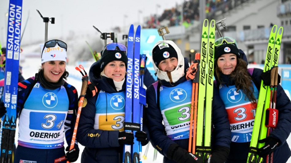 Biathlon: les Fran&ccedil;aises remportent le relais d'Oberhof en Coupe du monde
