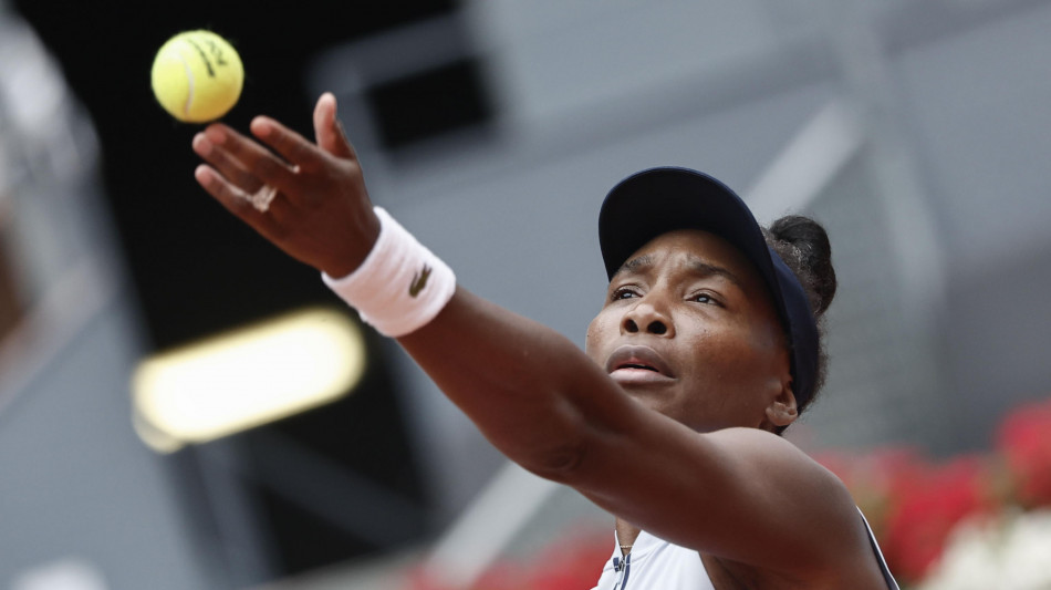 Tennis: Venus Williams esce subito a Madrid