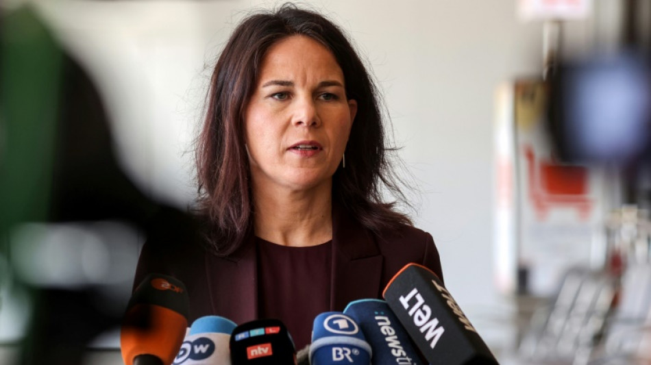 Baerbock ruft in Israel zu "kluger Zur&uuml;ckhaltung" nach iranischem Angriff auf