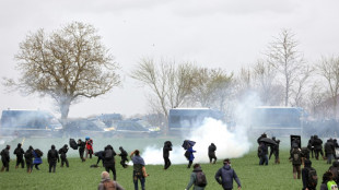 Bassines: premiers affrontements entre manifestants et forces de l'ordre &agrave; Sainte-Soline