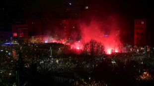 Mar&eacute;e humaine &agrave; Belgrade contre la corruption